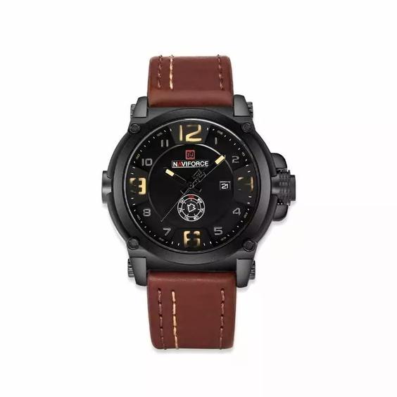 ساعت مچی مردانه نیوی فورس دو تاریخه NAVIFORCE NF9099 BrB|باسلام (Dorado Watch)