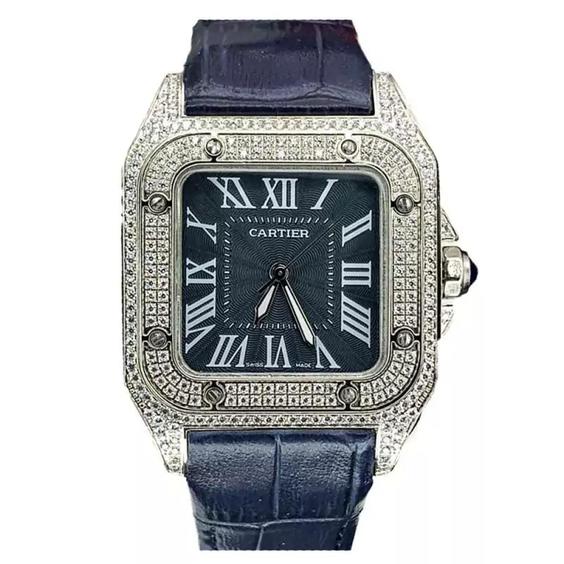 ساعت مچی کارتیر Cartier Santos Diamonds 1329Q|باسلام