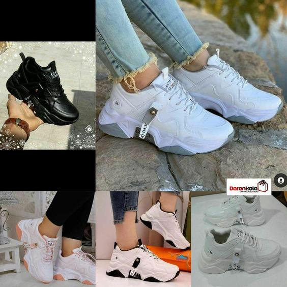 کفش کتانی زیره پی یو زنانه دخترانهds00537 sneaker|دارِن کالا