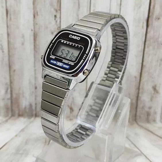 ساعت مچی زنانه کامپیوتری نوستالژی کلاسیک کاسیو casio|باسلام (Raysa__shop)