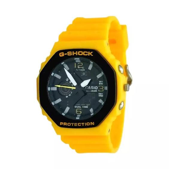  ساعت مچی دو زمانه جیشاک G-SHOCK GA-2100 YW-BK|باسلام