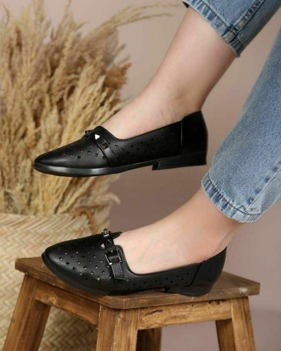 کفش کالج لیزری مجلسی زنانهds00583 college shoe|دارِن کالا