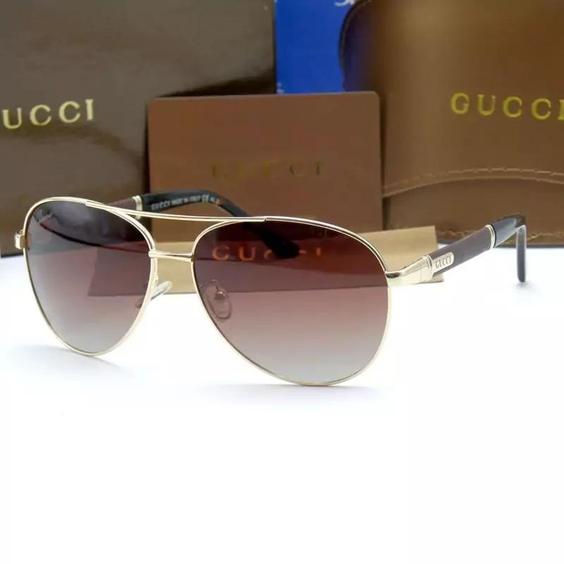 عینک آفتابی مردانه خلبانی GUCCI گوچی uv400 polarized|باسلام