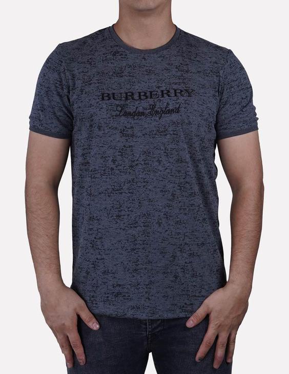 تیشرت یقه گرد burberry طوسی|ایشا