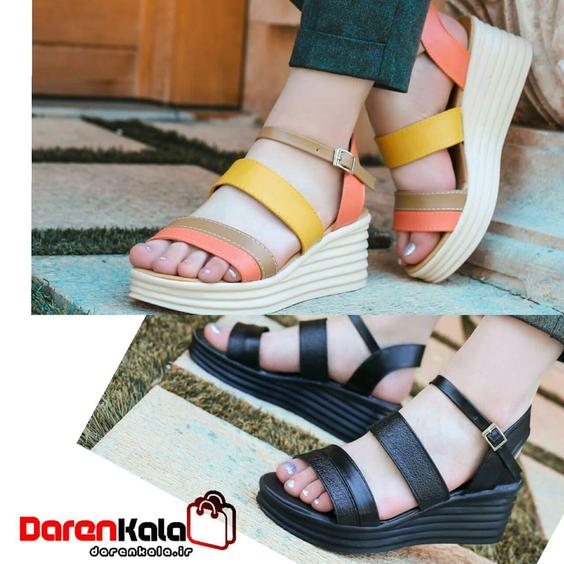 کفش چرم صندل زنانهds00272 sandal shoe|دارِن کالا