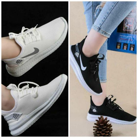 کفش کتانی بافتی اسفنجی زنانه دخترانهds01028 sneaker|دارِن کالا