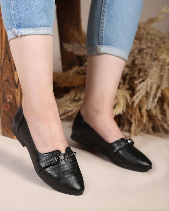 کالج زنانه چرم مجلسیds00641 college shoe|دارِن کالا