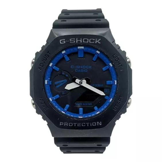  ساعت مچی دو زمانه جیشاک موتور پمپی  G-SHOCK GA-2100 BK-BE|باسلام