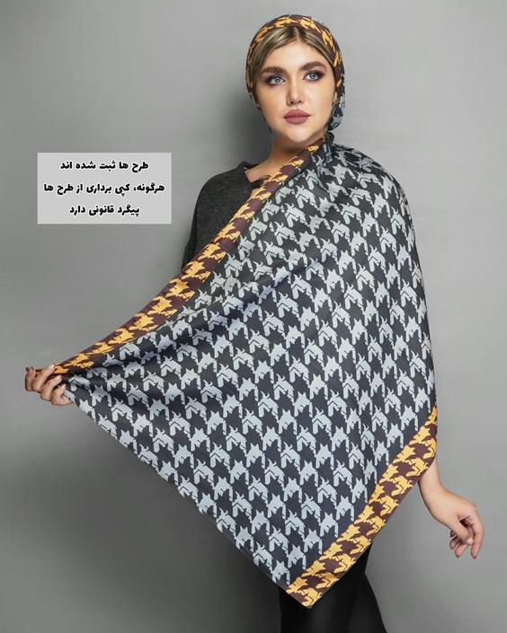 شال مجلسی ابریشم e012 shawl|دارِن کالا