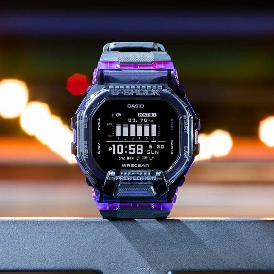 ساعت کاسیو جی شاک مدل Casio G Shock GBD- بنفش فول ،دارای لایت مجزا|باسلام