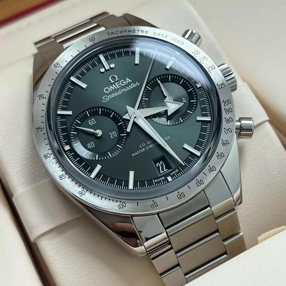 ساعت مچی مردانه امگا اسپیدمستر صفحه سبز Omega Speedmaster Steel Green|باسلام (گالری ساعت دقیقی24)