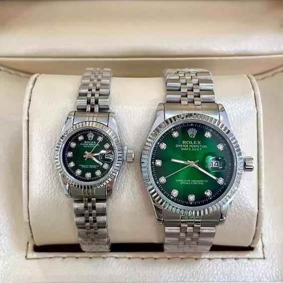 ساعت رولکس ست دیت جاست صفحه سبز Rolex|باسلام