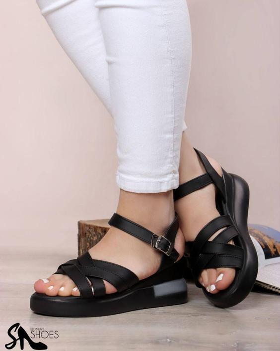 صندل طبی چرم زنانهds01344 sandal shoe|دارِن کالا