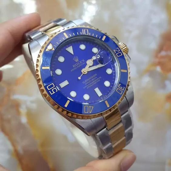 ساعت مچی رولکس مردانه صفحه آبی ROLEX |باسلام