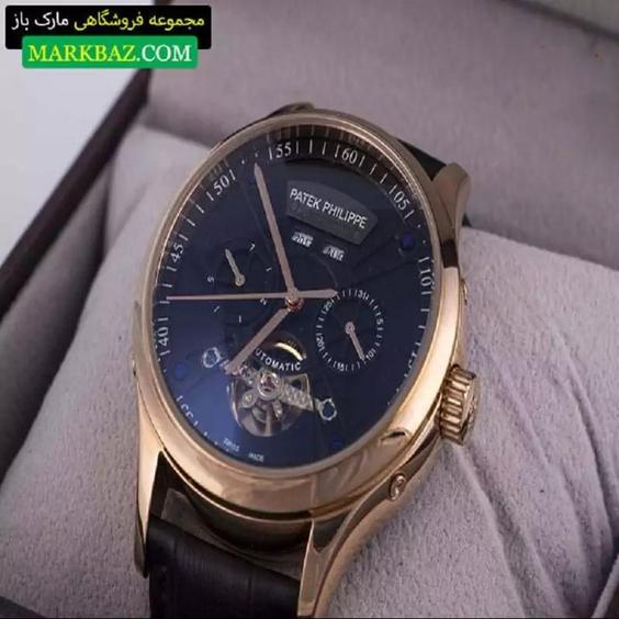 ساعت مچی پتک فیلیپ Patek philppe سه موتوره تقویم دار کد 490|باسلام