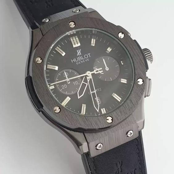 ساعت مردانه هابلوت بند رابر دارای روزشمار Hublot|باسلام