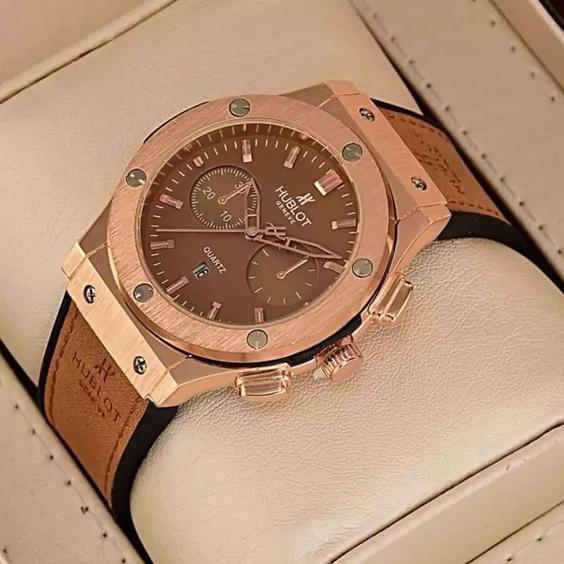 ساعت مردانه هابلوت بند جیر Hublot|باسلام