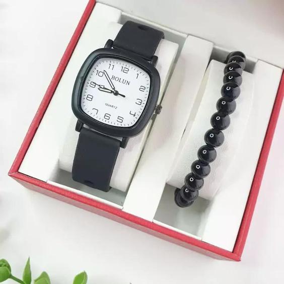 ساعت مچی بند رابر ژله ای صفحه سفید bolun pastille watch |باسلام