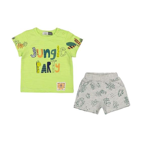 ست تی شرت و شلوارک نوزادی پسرانه ایندیگو مدل 19900 Indigo baby t-shirt and shorts set, model 19900|هوراسا