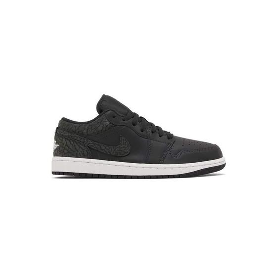 کتونی نایک ایرجردن 1 ساق کوتاه مشکی فیلی Nike Air Jordan 1 Low Black Elephant|کتونی باز