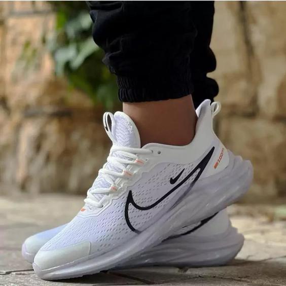 کتونی نایک زوم مردانه کپسولی  رنگ سفید نارنجی جدید و ترند  nike zoom x |باسلام