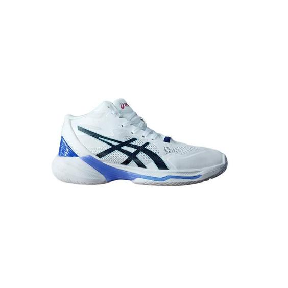 کفش والیبال اسیکس اسکای الیت سفید آبی Asics Sky Elite ff 2 White Blue|کتونی باز