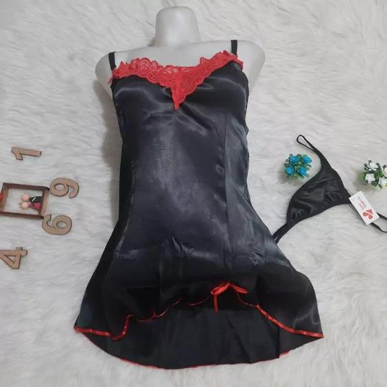 لباس خواب ساتن Love Lingerie کد L4691|باسلام