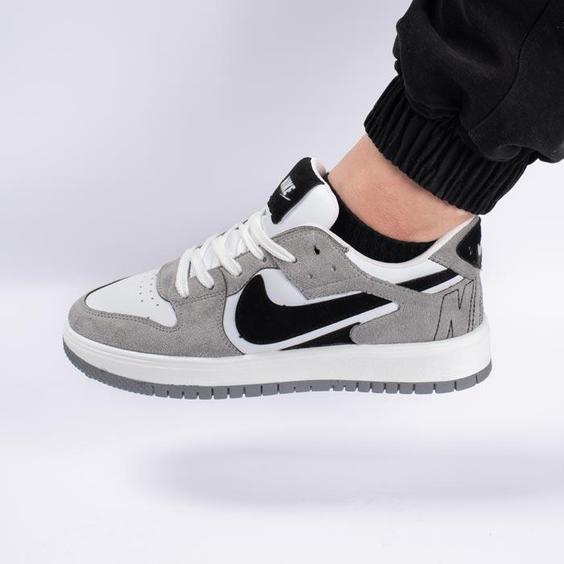 کفش کتانی اسپرت مردانه رنگ طوسی مشکی مدل نایک NIKE AIR کد 71210|کتونی خان