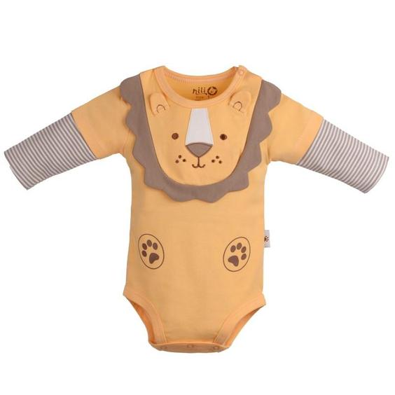 بادی آستین بلند نوزادی نیلی مدل lion 8818 Indigo short sleeve infant bodysuit, love ly 8617 model|هوراسا