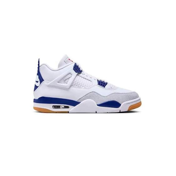 کتونی نایک ایرجردن 4 اس بی سفید آبی Nike Air Jordan 4 SB Sapphire Blue|کتونی باز