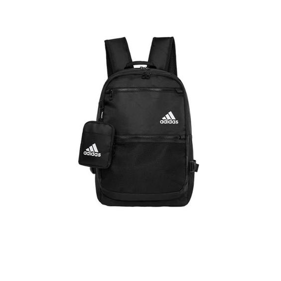 کوله پشتی آدیداس مشکی سفید Adidas Backpack Black White|کتونی باز