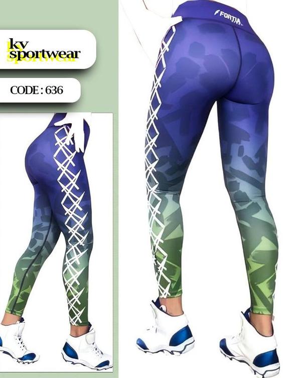 لگ کمر پهن بیگ سایز ورزشی زنانه کد 003 Womens sports big size wide waist leggings code 003|کی وی اسپرت