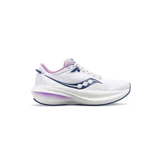 کتانی رانینگ ساکونی سفید بنفش Saucony Triumph 21 White Indigo|کتونی باز