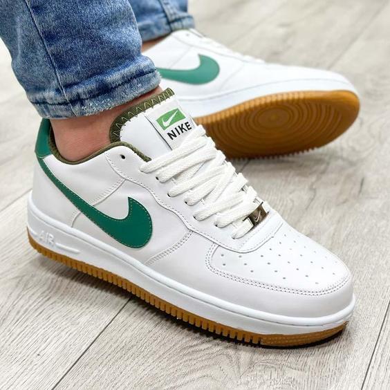 کفش کتانی اسپرت مردانه و زنانه رنگ سفید مدل نایک NIKE AIR FORCE کد 71283|کتونی خان