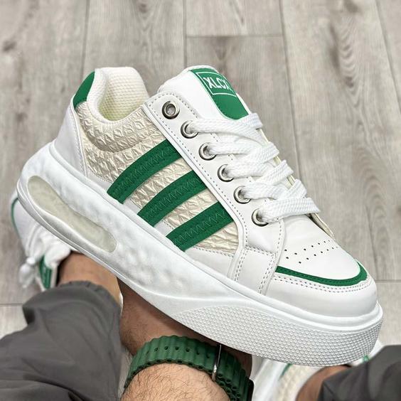 کفش و کتانی لژدار مردانه مدل آدیداس ADIDAS رنگ سفید فسفری کد 54420|کتونی خان