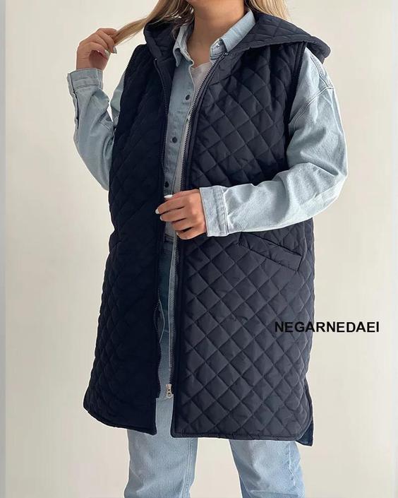 کاپشن و وست Navy Blue|نگار ندایی