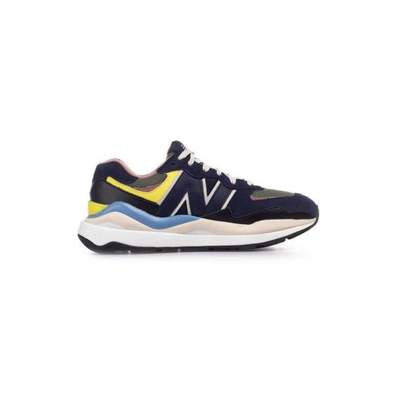 کتونی نیوبالانس 5740 سورمه ای زرد New Balance 57/40 W5740GC Blue|کتونی باز