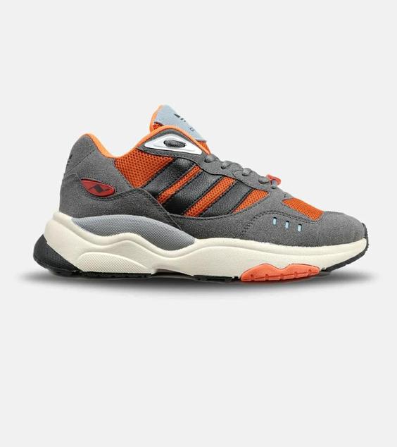 کفش کتانی مردانه طوسی نارنجی ADIDAS torsion مدل 5366|لوزی