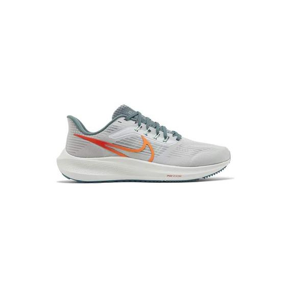 کفش پیاده روی نایک زوم پگاسوس 39 طوسی نارنجی Nike Air Zoom Pegasus 39 Pure Platinum Total Orange|کتونی باز