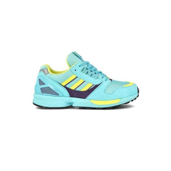 کتونی ادیداس زدایکس 8000 فیروزه ای Adidas ZX 8000 Aqua|کتونی باز