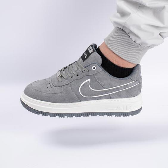 کفش کتانی اسپرت مردانه رنگ طوسی مدل نایک NIKE AIR FORCE کد 71400|کتونی خان