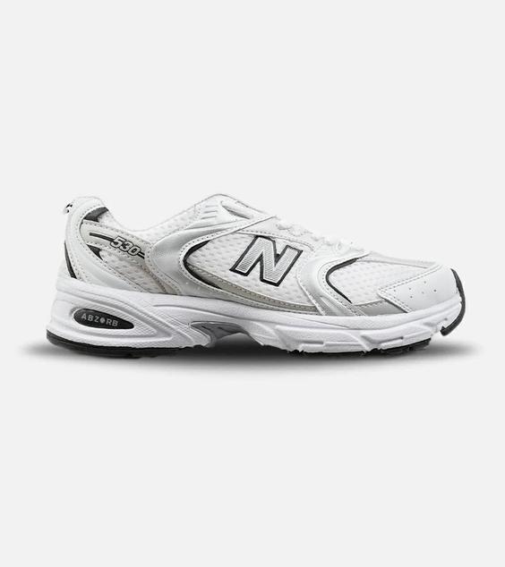 کفش کتانی بزرگپا سفید نقره ای NEW BALANCE 530 مدل 4872|لوزی