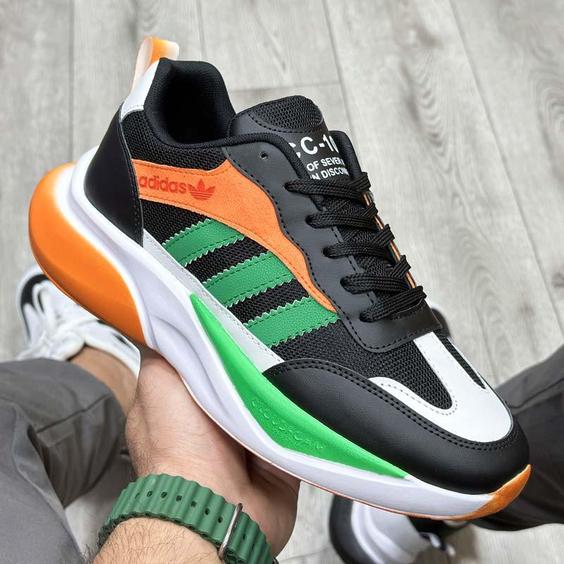 کفش و کتانی مردانه مدل آدیداس ADIDAS رنگ مشکی فسفری کد 99854|کتونی خان