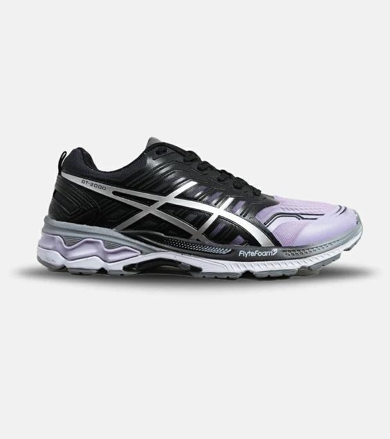 کفش کتانی مردانه مشکی بنفش ASICS GT 2000 مدل 6104|لوزی