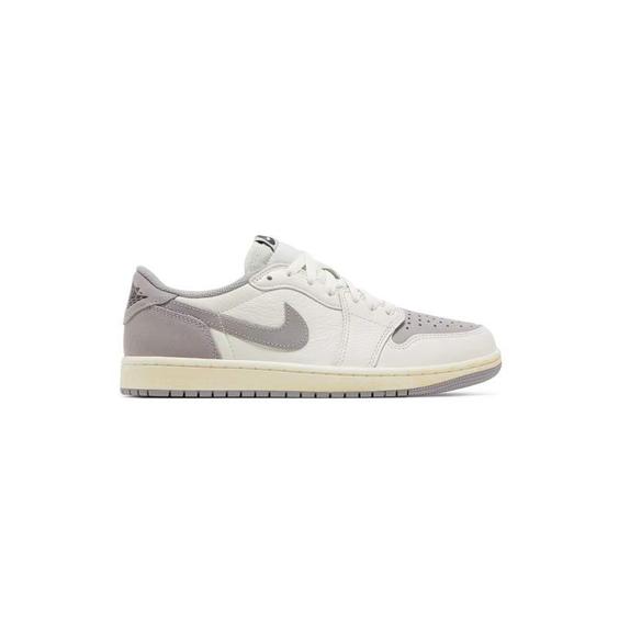 کفش نایک ایرجردن 1 ساق کوتاه سفید خاکستری Nike Air Jordan 1 Low OG Atmosphere Gray|کتونی باز