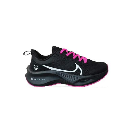 کتونی پیاده روی نایک زوم ایکس لبخند مشکی سفید صورتی Nike Running Air Zoom Smile Black White Pink|کتونی باز