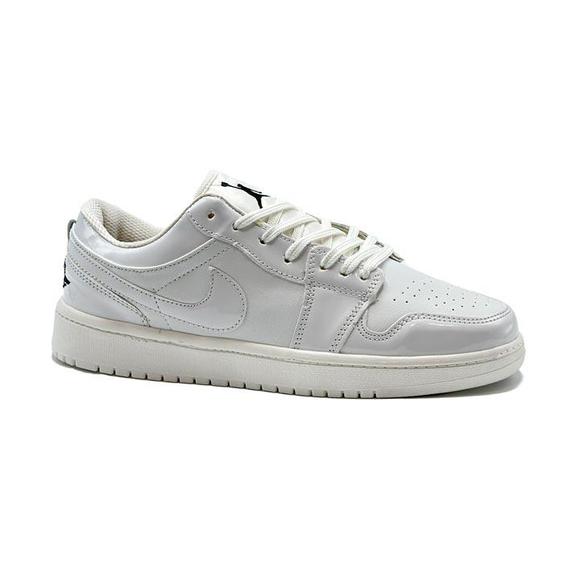 کفش کتانی اسپرت مردانه رنگ سفید مدل نایک NIKE Jordan 1 low کد 71532|کتونی خان