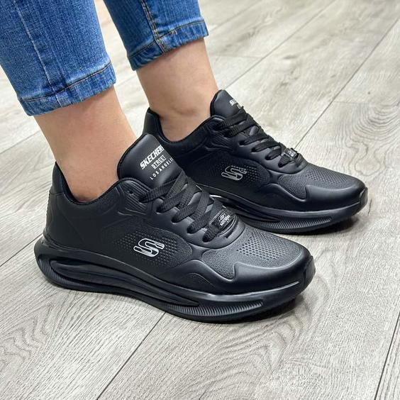 کتانی اسپرت زنانه مدل اسکیچرز SKECHERS رنگ مشکی کد 41663|کتونی خان