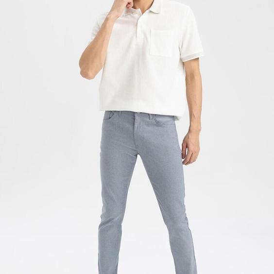 شلوار جین مردانه دفاکتو	slim fit chino kanvas pantolon p754769569|باسلام