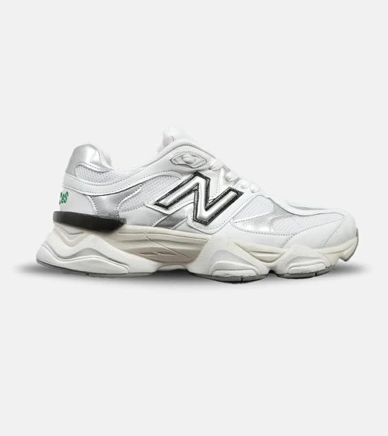 کفش کتانی مردانه سفید طوسی شیری NEW BALANCE 9060 مدل 4593|لوزی